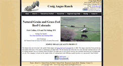 Desktop Screenshot of craigangusranch.com